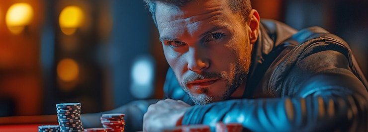 Antarmuka mobile Casino Hold'em petanitogel77 di layar Android dengan tombol Call dan Fold yang prominent